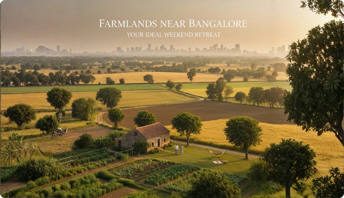 Farmlands Near Bangalore: Perfect Weekend Retreat
